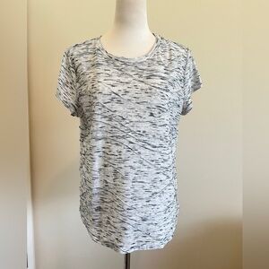 Simply Vera Vera Wang Gray Black Short Sleeve T-Shirt
